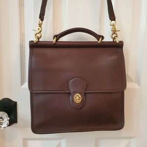 Coach Willis Brown Leather Crossbody Bag J0C-9927 Vintage
